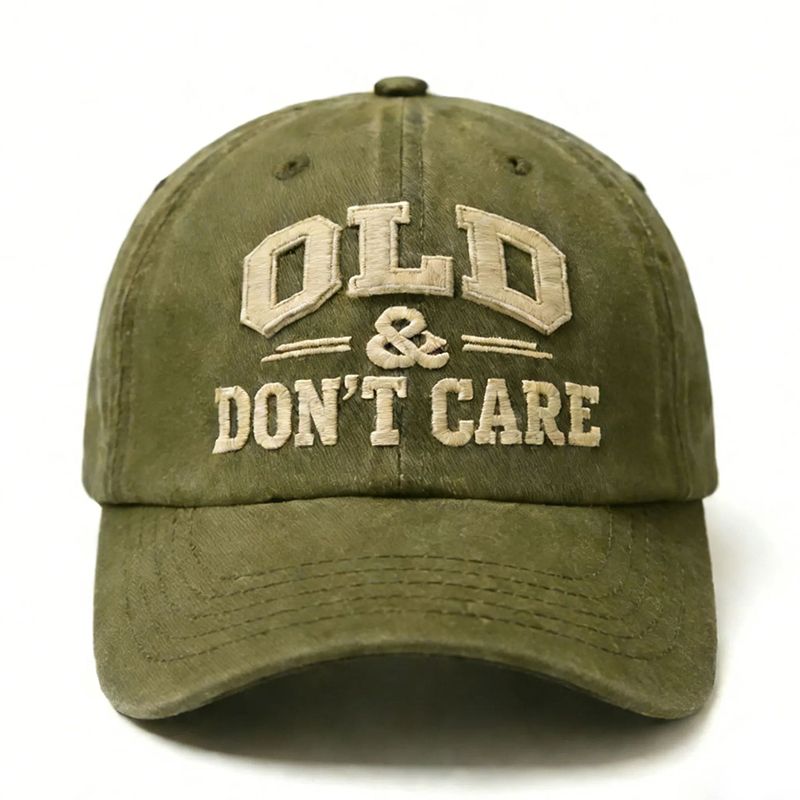 🧢 2026 New Year Hot Sale | Vintage Distressed “OLD & DON’T CARE” Cap