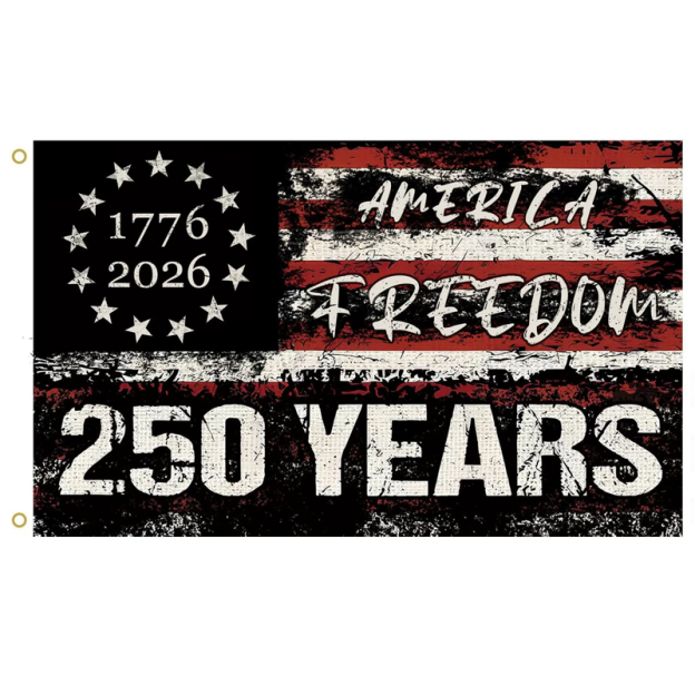 250th Anniversary USA Flag, 1776-2026 Commemorative America Flag 250 Years Decor with Patriotic Eagle