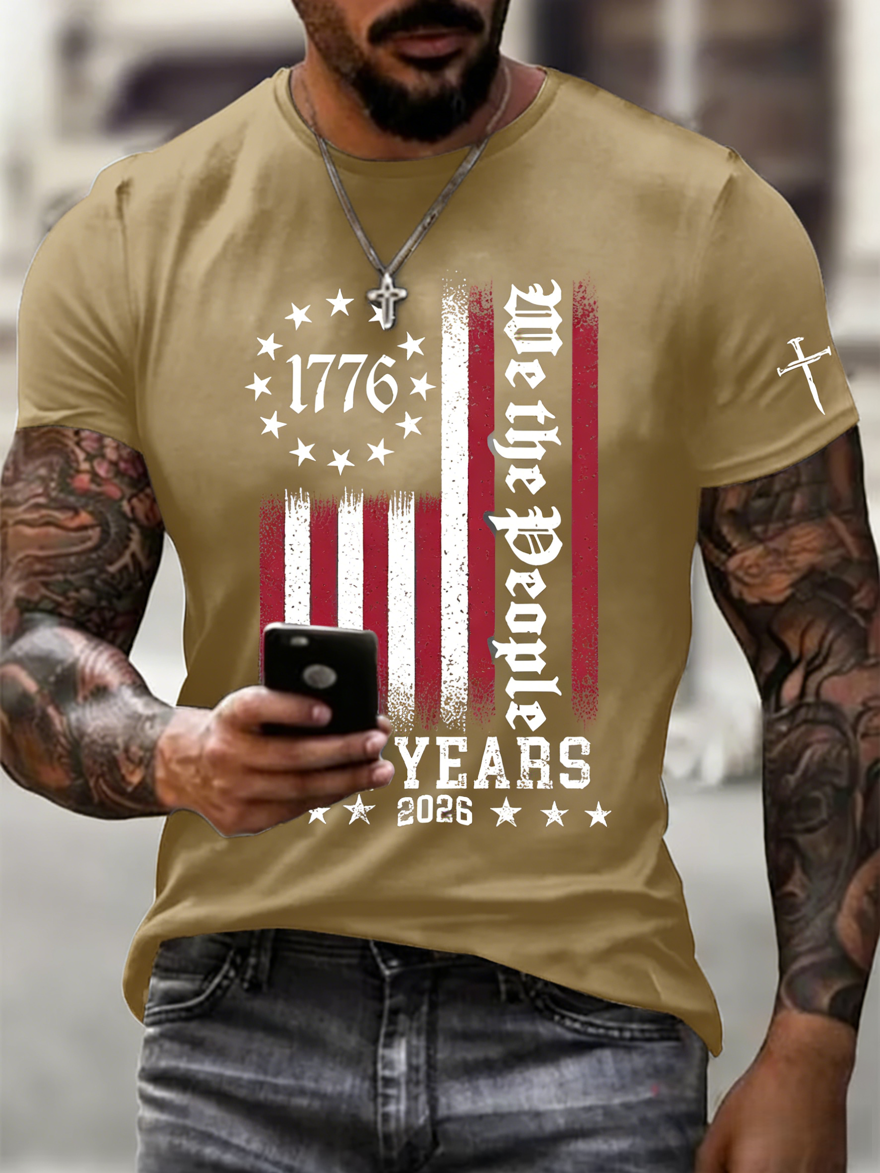 🎖️Men's Casual Printed Short-Sleeve T-Shirt