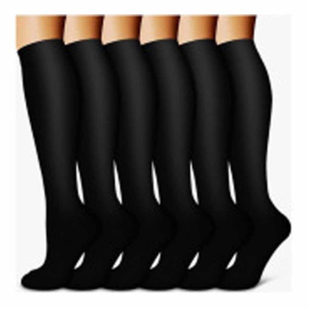 Vinous Compression Elastic Zipper Stockings