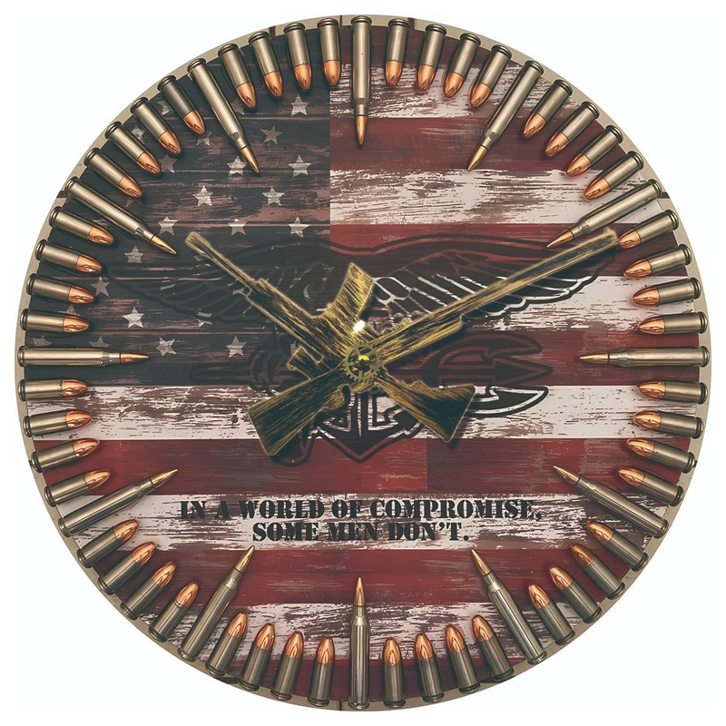 Hot Sale 60% OFF🔥Handmade Patriotic American Flag Clock🎁