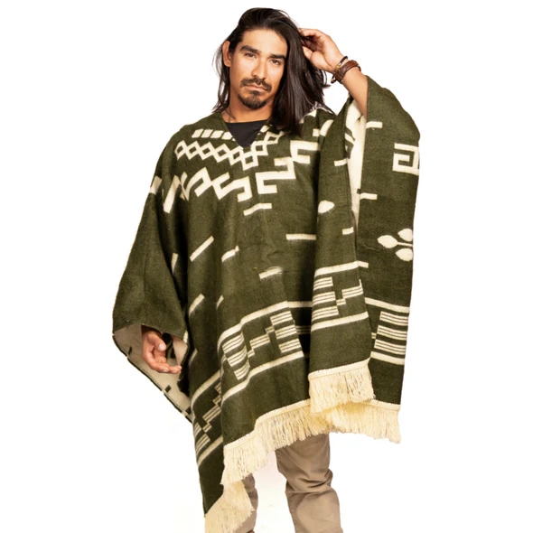 Men Can’t Get Enough of This Cozy Wool Poncho