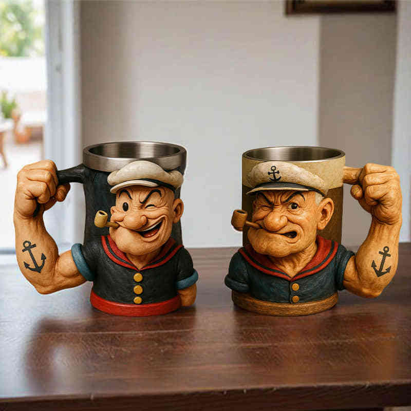 3D Popeye Power Mug — For the One Who’s Always Been Your Hero