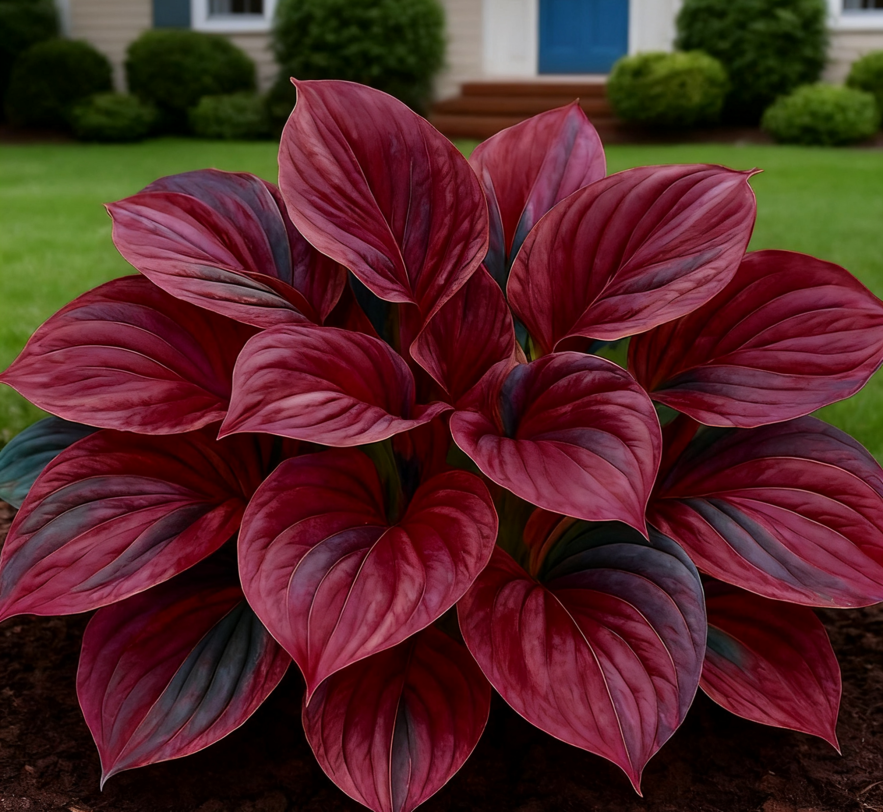 🔥🌌 Glow-in-the-Dark Garden Magic: Rare Dark Blue Flame Hostas Seeds