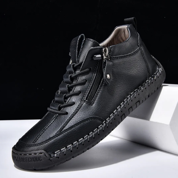 ⏰LAST DAY 70% OFF🛒Outdoor Casual Leather Boots – Comfortable for Walking & Driving