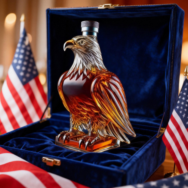 Don't Miss Out! Celebrate America's 250 Years of Spirit and Heritage with the Limited-Edition Eagle Whisky Bottle!