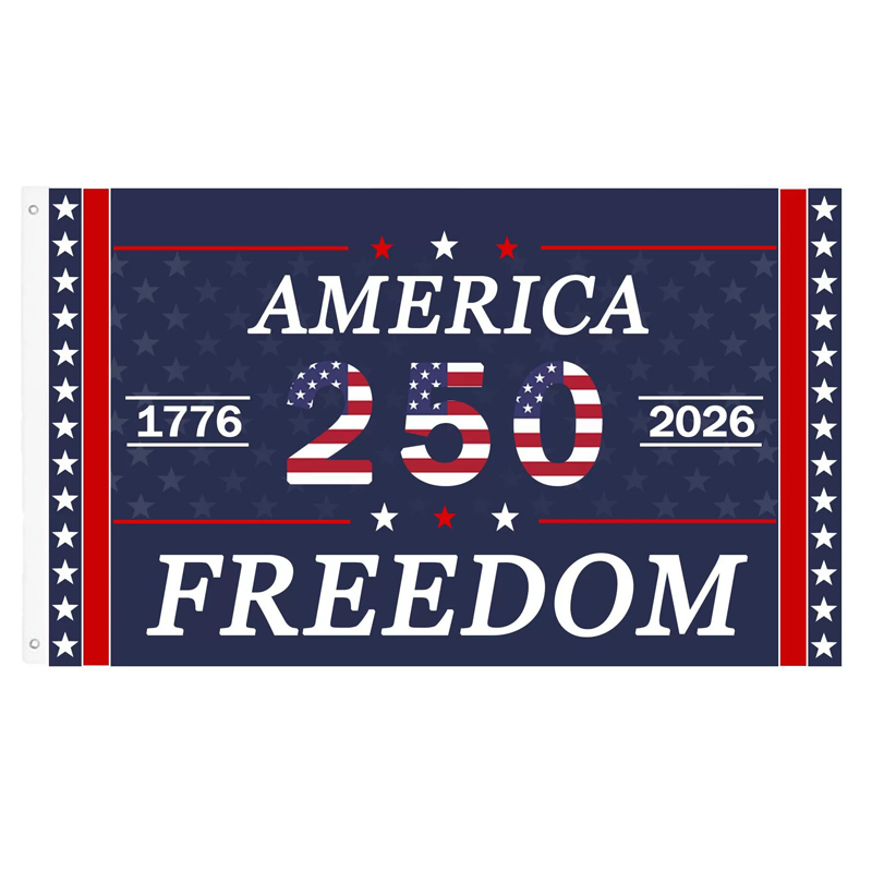 250th Anniversary USA Flag, 1776-2026 Commemorative America Flag 250 Years Decor with Patriotic Eagle