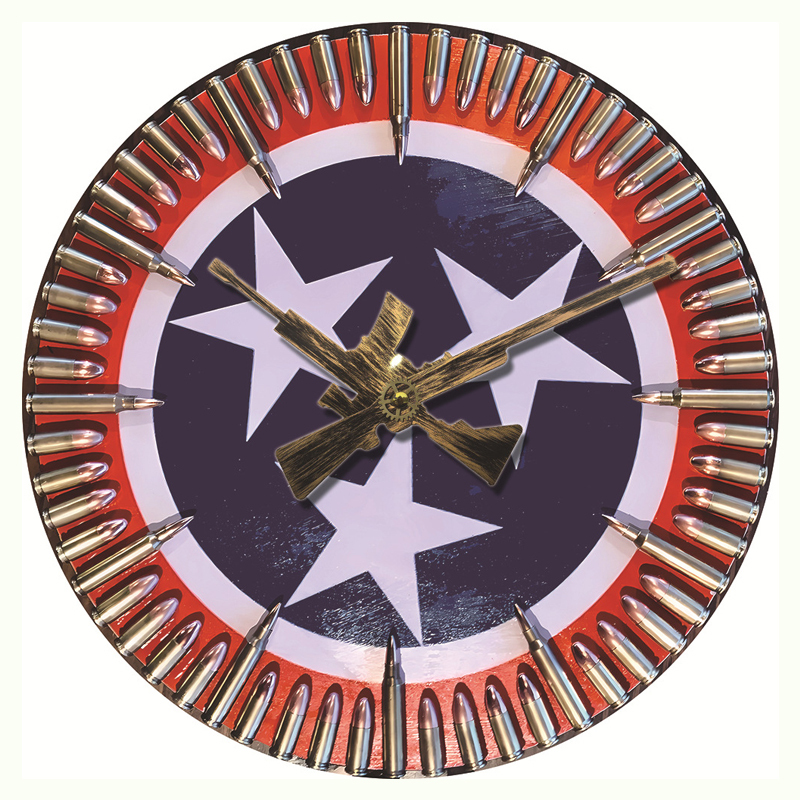 Hot Sale 60% OFF🔥Handmade Patriotic American Flag Clock🎁