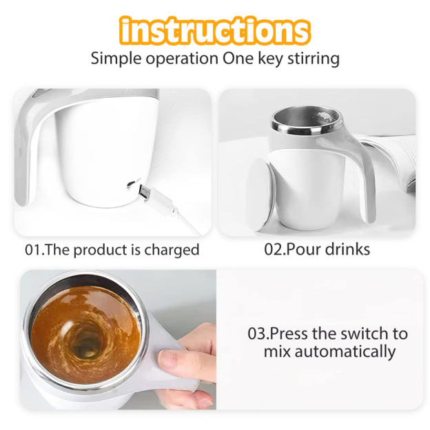 50%Off - Say Goodbye To Clumps & Cold Sips! The Mug That Mixes Your Drink For You