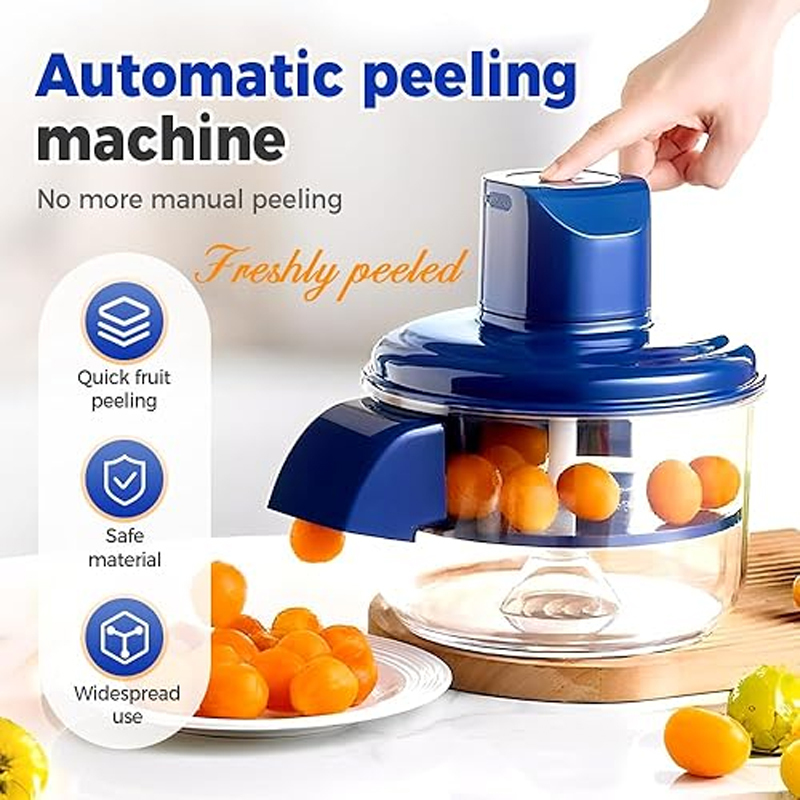 2026 Upgraded Garlic Peeler Machine Automatic Small Fruit Peeler Tool, Portable Rechargeable Fruit Peeling Machine, Plum Tomato Cherry Garlics Skin Remover Tool