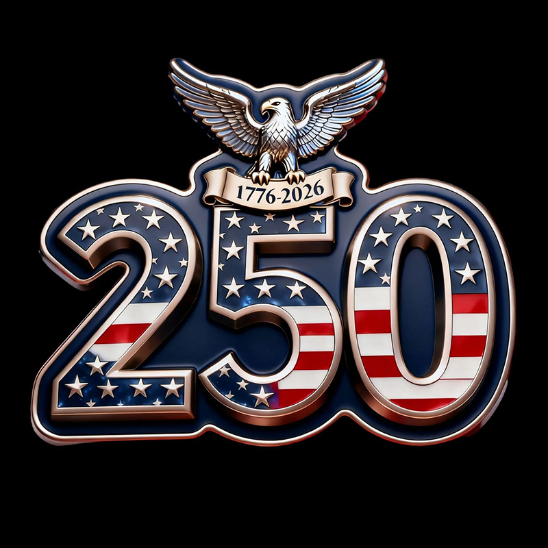 us 250th Anniversary Commemorative Brooch