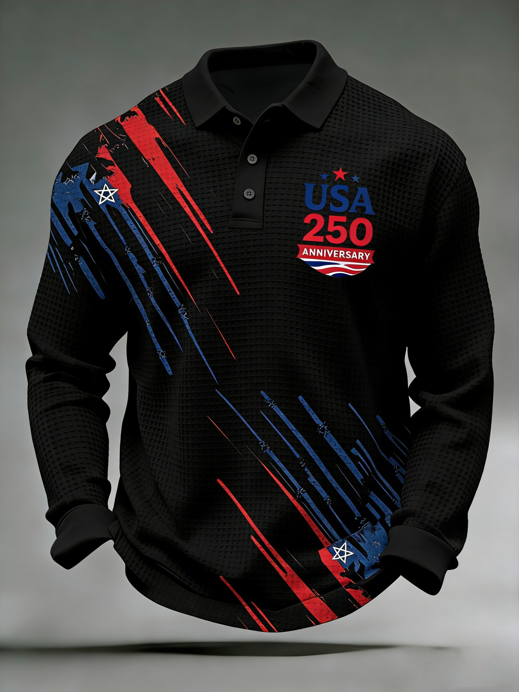 Men's 250th Anniversary Printed Casual Polo Shirt