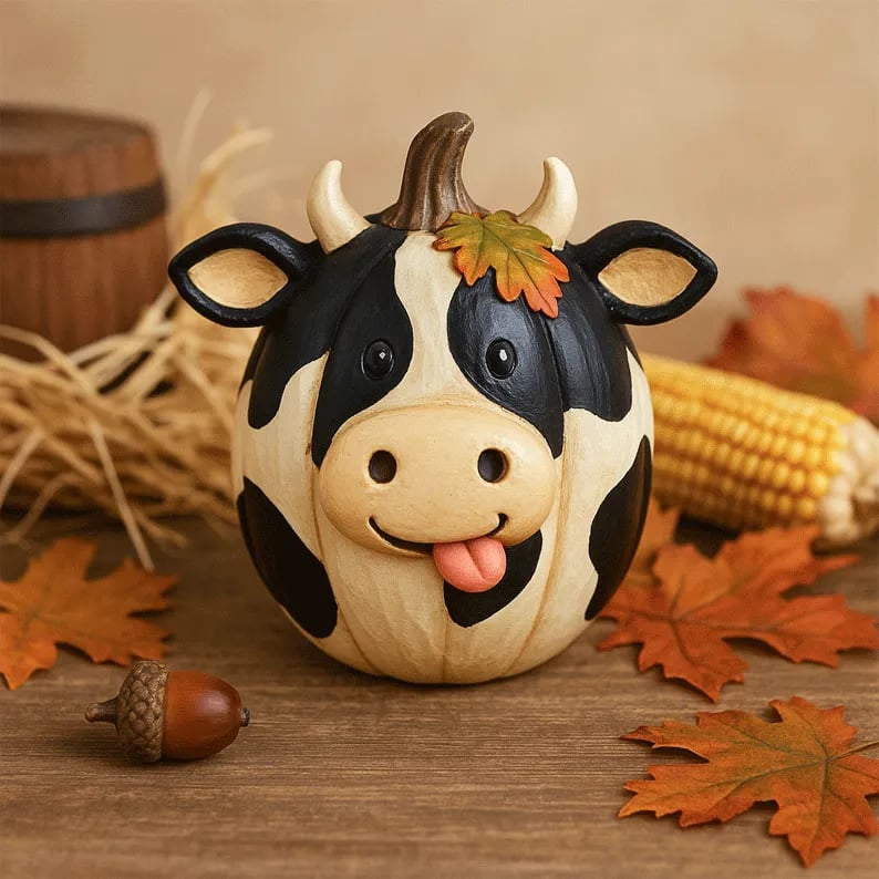 🔥Last Day 49% OFF - 🎃🍂Farm Animal Pumpkin Figurines