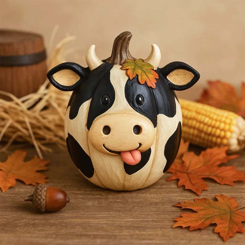 🔥Last Day 49% OFF - 🎃🍂Farm Animal Pumpkin Figurines