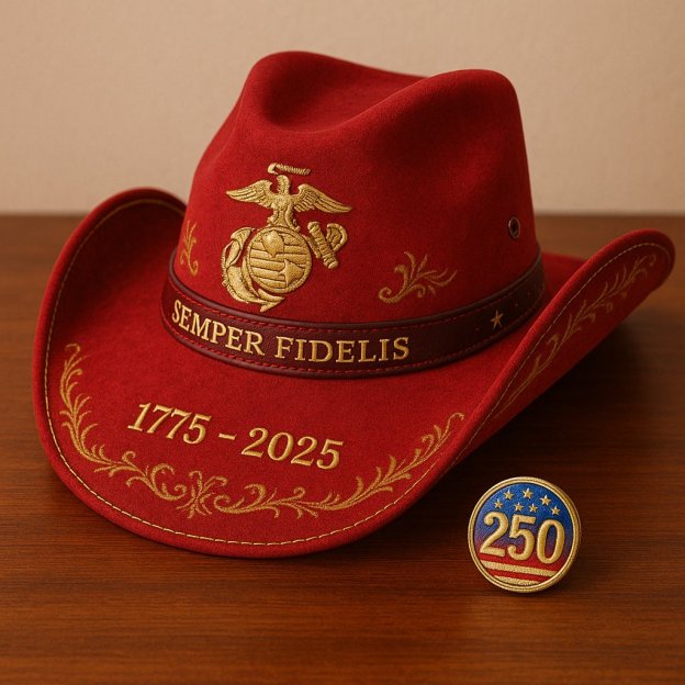 U.S. Military 250th Anniversary Cowboy Hat