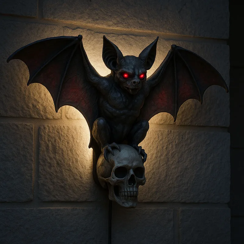 🔥Halloween Pre-sale🎃 Bat Skull Wall Lamp