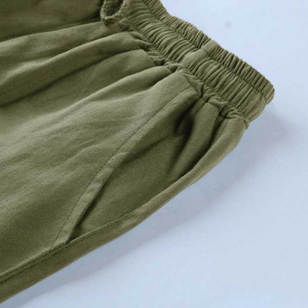 Cotton Shorts with Pockets