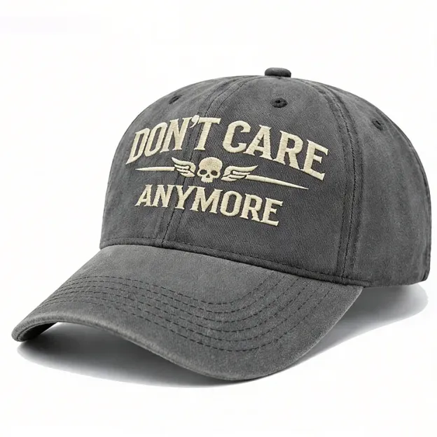 Don't Care Anymore Embroidery Cap