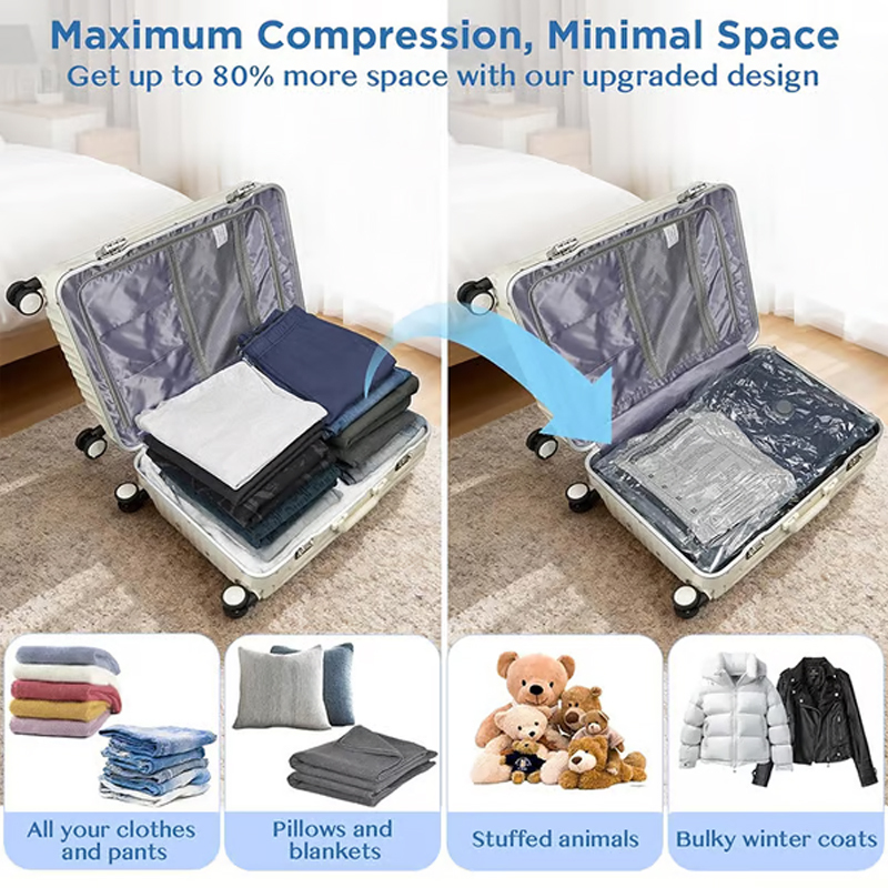 🔥 LAST DAY 49% OFF-Cordless Travel Vacuum Storage Compression Bag Set