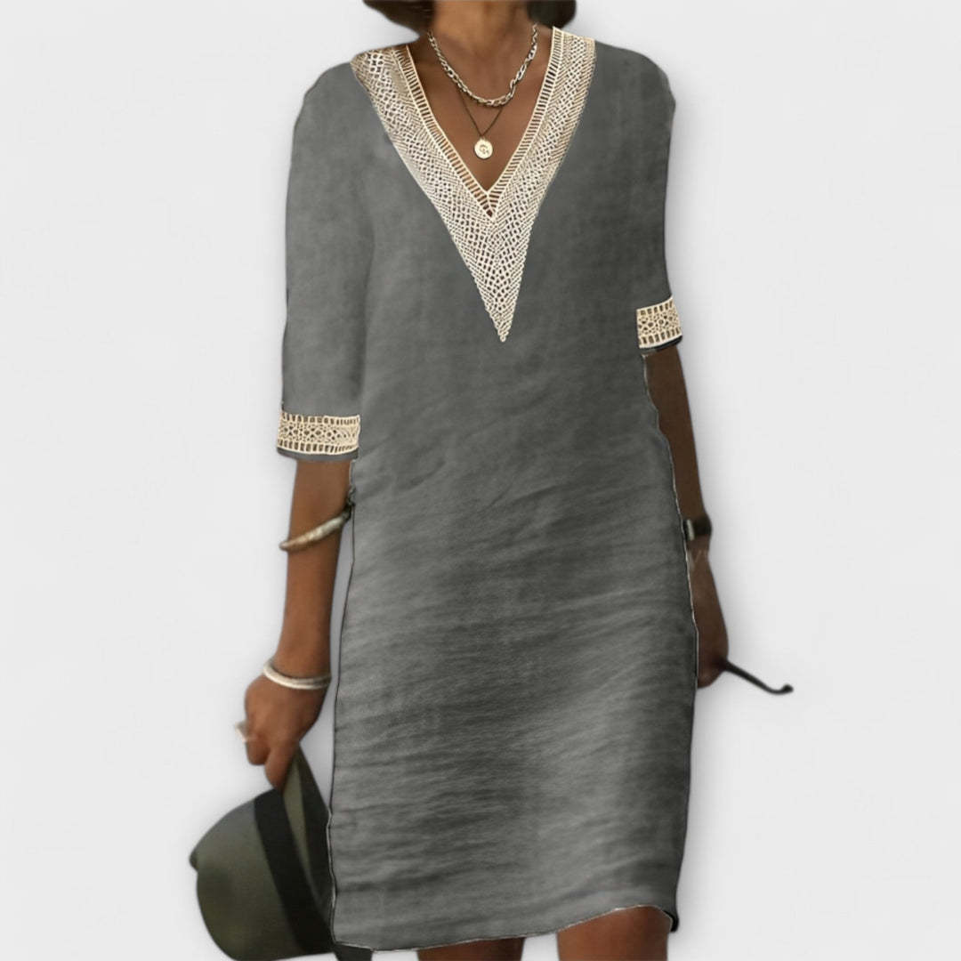 Amelia | Cotton And Linen Dress