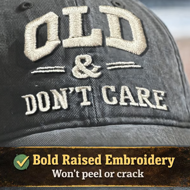 🧢 2026 New Year Hot Sale | Vintage Distressed “OLD & DON’T CARE” Cap