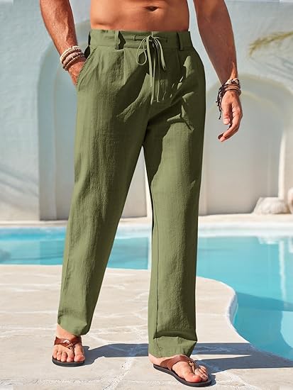 Men's Linen Beach Pants