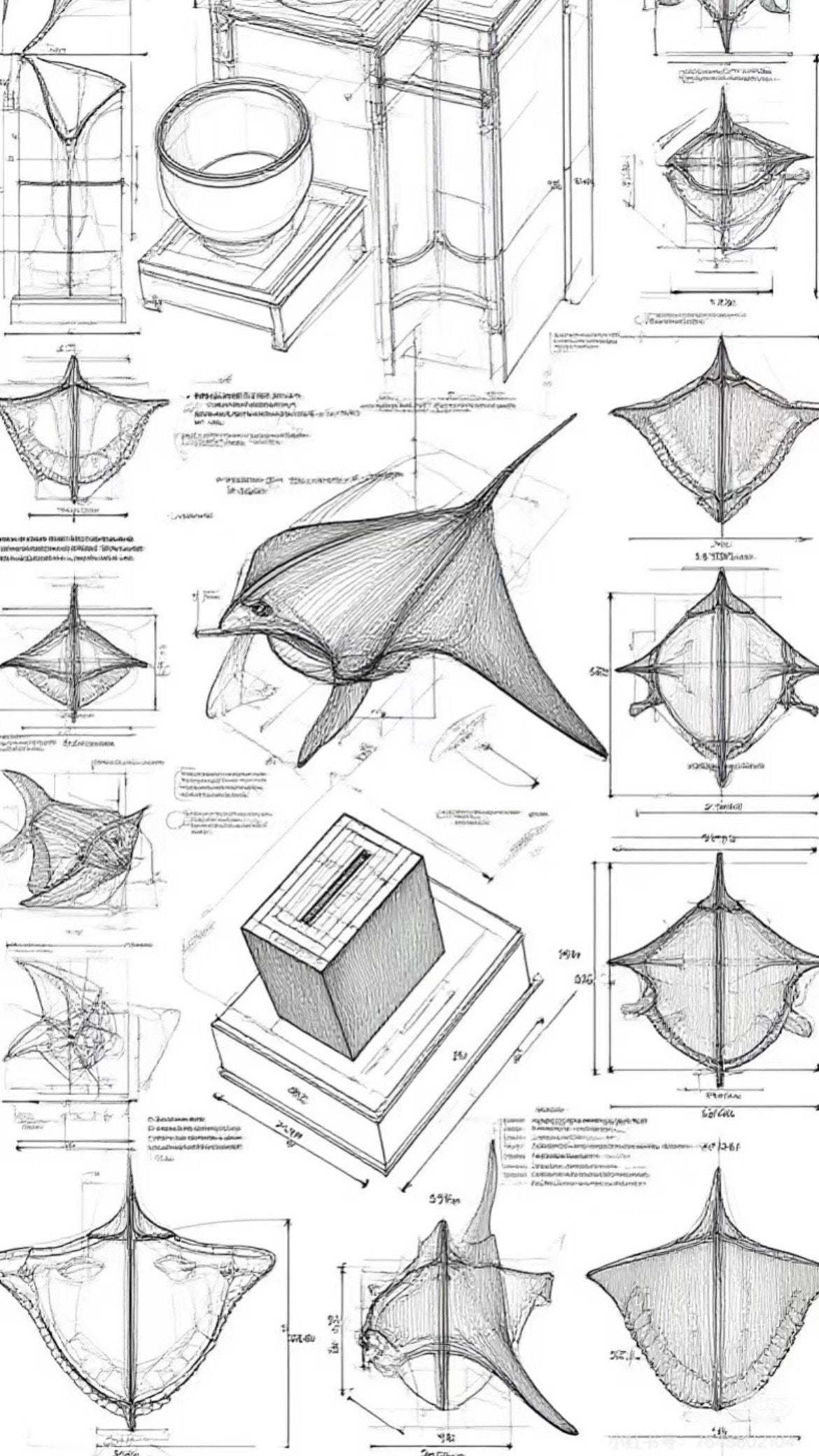 Handcrafted Walnut Manta Ray Automaton – The Ocean’s Silent Glider🎁Buy 2  Free Shipping✈️