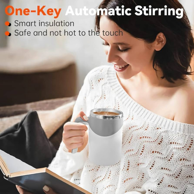 50%Off - Say Goodbye To Clumps & Cold Sips! The Mug That Mixes Your Drink For You