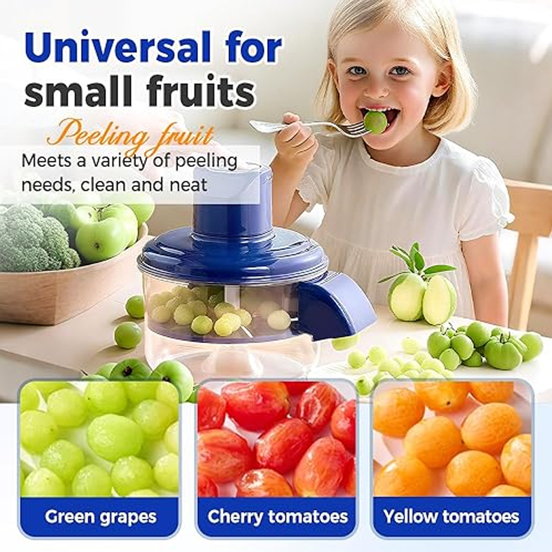 2026 Upgraded Garlic Peeler Machine Automatic Small Fruit Peeler Tool, Portable Rechargeable Fruit Peeling Machine, Plum Tomato Cherry Garlics Skin Remover Tool