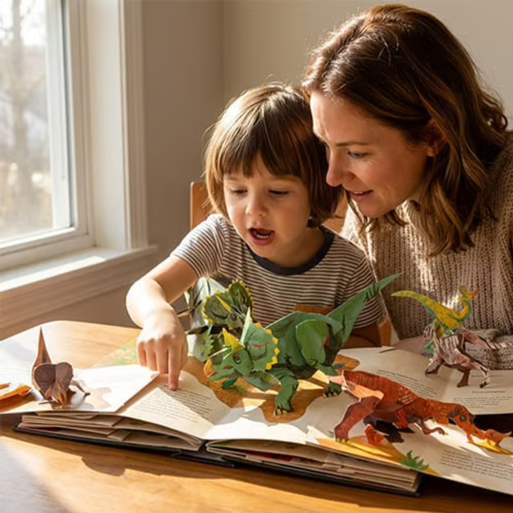 Thousands of Parents Are Using This Prehistoric Pop-Up Book to Break Their Child’s Screen Addiction