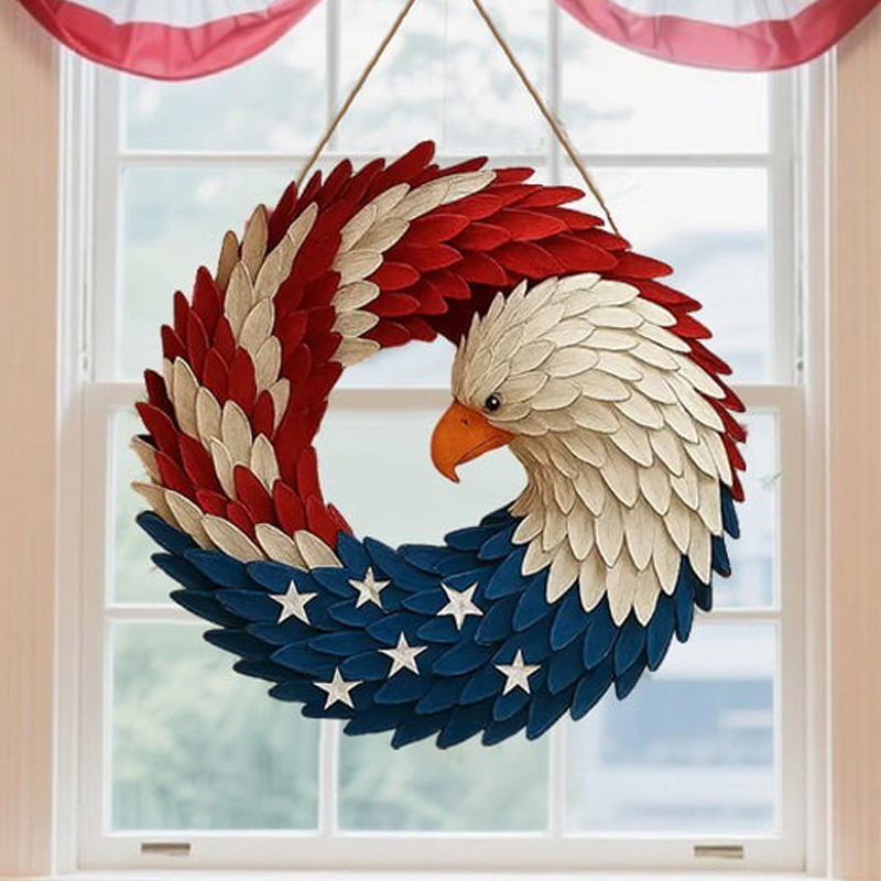 Don't Miss Out! Celebrate America's 250 Years of Service and Heritage with the Limited-Edition Eagle Wreath!