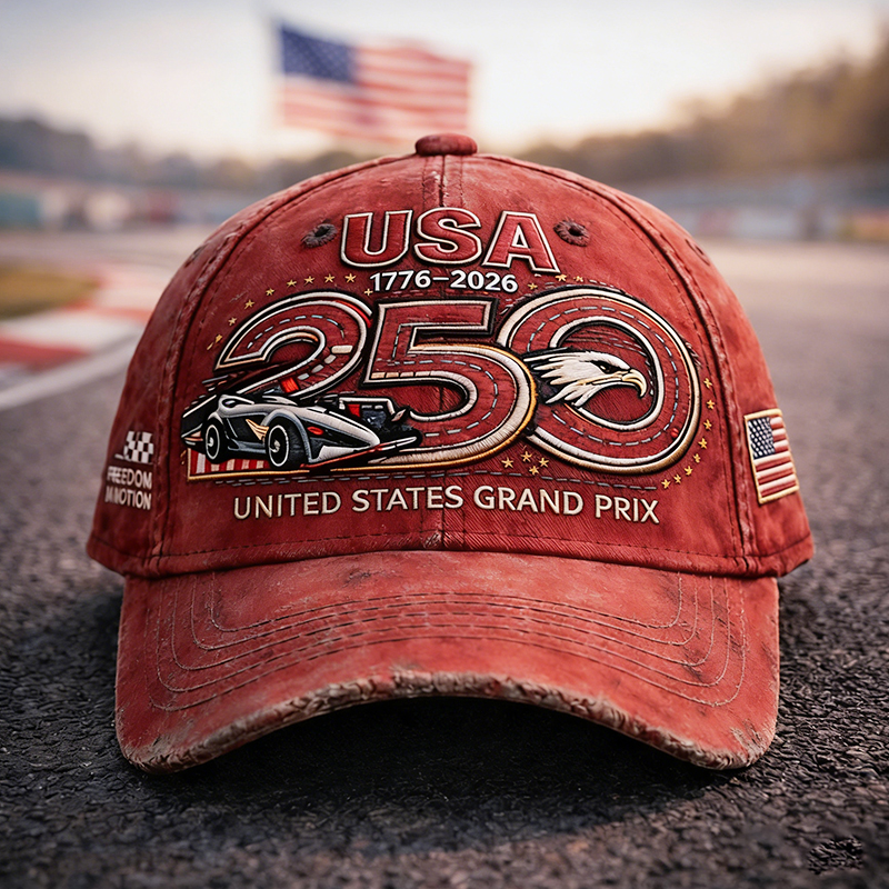 🏎️American 250th Anniversary Grand Prix Baseball Cap