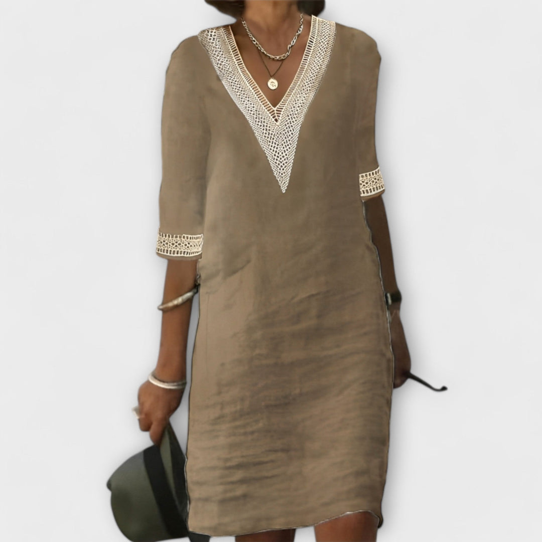 Amelia | Cotton And Linen Dress