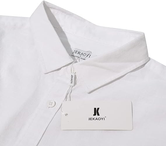 Cotton Linen Men's Shirt Long Sleeve Solid Color Casual Blouse Tops Spring Summer Button Down Shirt Trendy Male Clothing Camisas