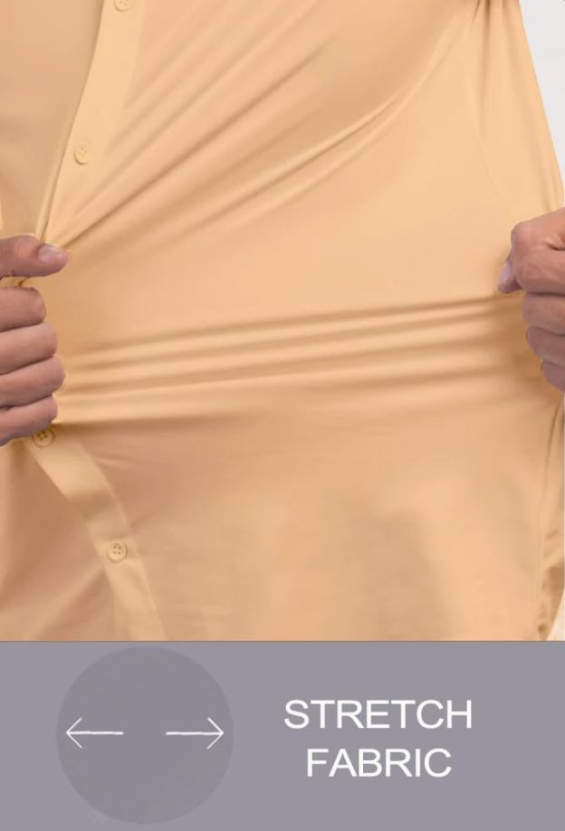 Men’s Muscle Fit Dress Shirts Athletic Slim Fit Short Sleeve Stretch Casual Button Down Shirt