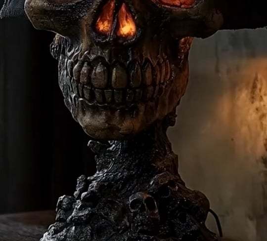 ☠️Lava Stone Skull Lamp