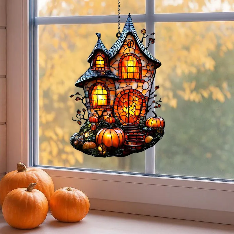 🎃Halloween Early Bird Special Sale 49% OFF -Colorful Pumpkin Window Decorations