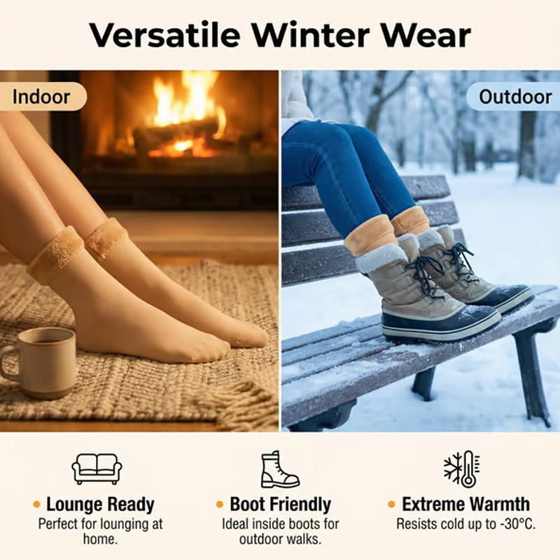 🔥Super Plush Thermal Socks Fleece-Lined Deep Comfort