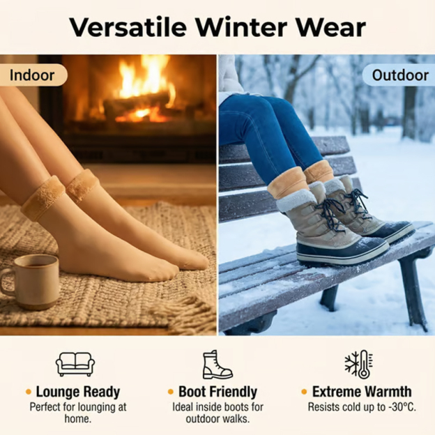 🔥Super Plush Thermal Socks Fleece-Lined Deep Comfort