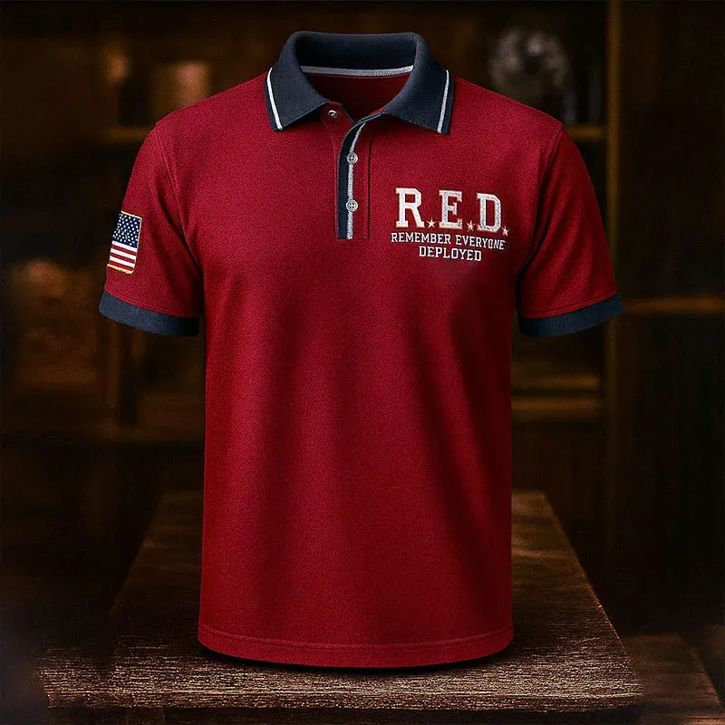 Flash Sale – Up to 50% Off--US 250th Anniversary Print Men's Polo Shirt