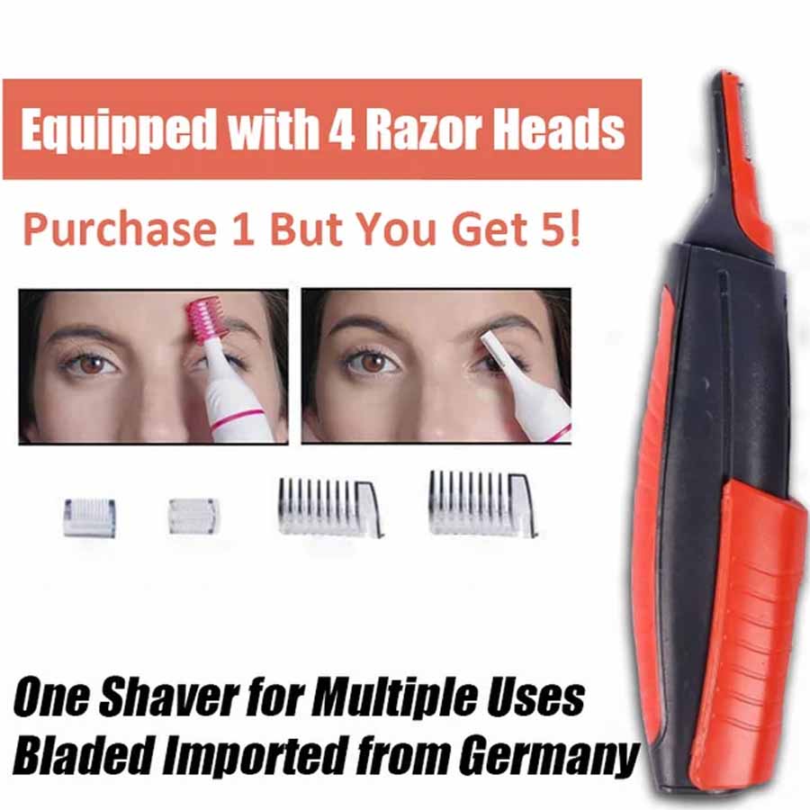 Multi-function razor, both for men and women, german imported blade, 4 shaving heads to meet your different needs