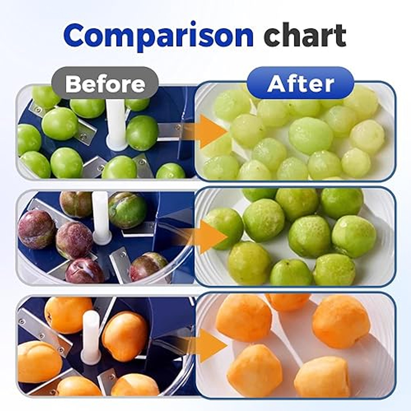 2026 Upgraded Garlic Peeler Machine Automatic Small Fruit Peeler Tool, Portable Rechargeable Fruit Peeling Machine, Plum Tomato Cherry Garlics Skin Remover Tool