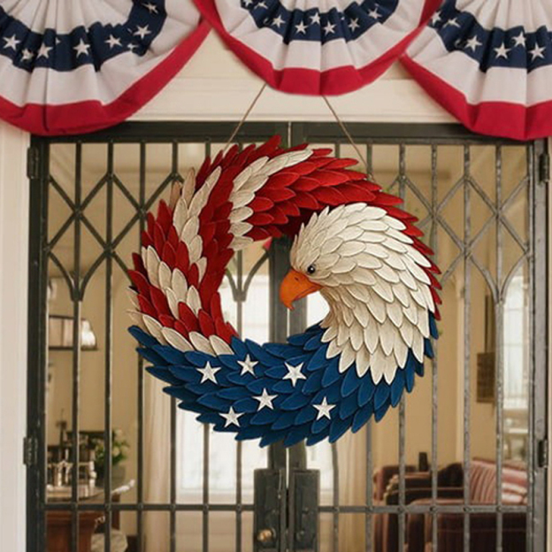 Don't Miss Out! Celebrate America's 250 Years of Service and Heritage with the Limited-Edition Eagle Wreath!