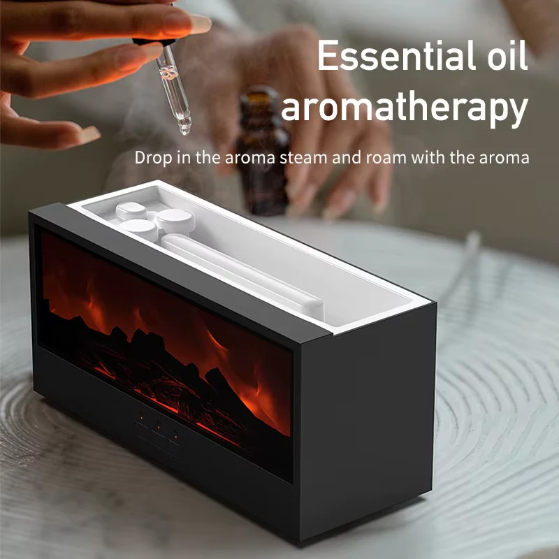 Flame Aroma Diffuser & Humidifier with Remote Control