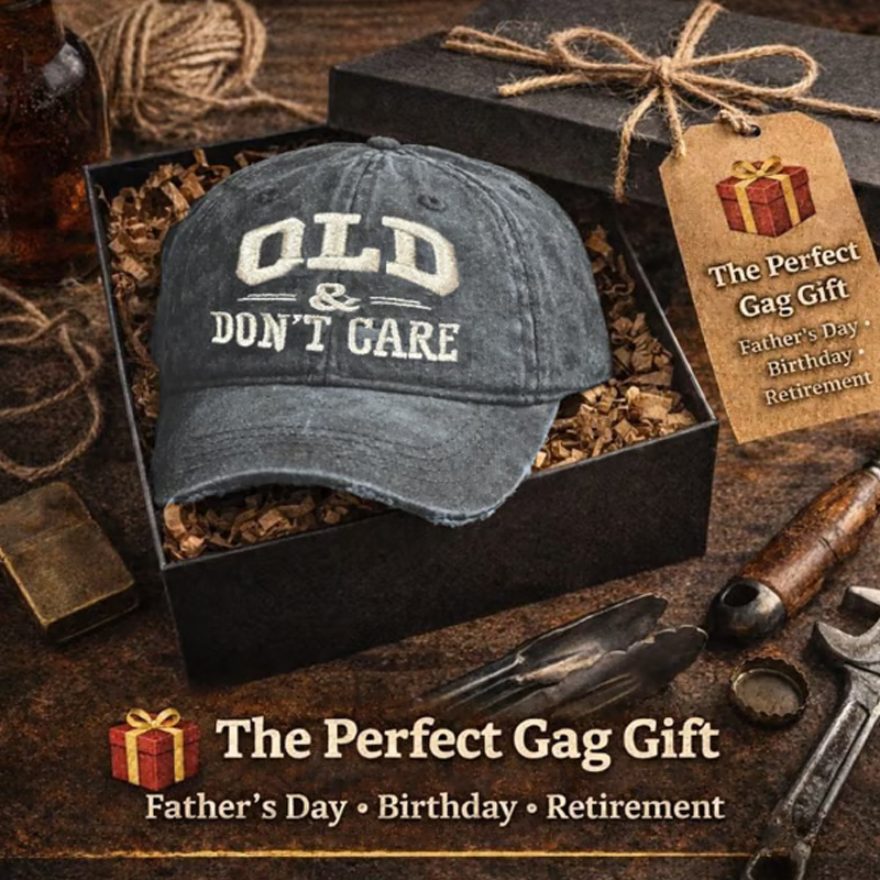 🧢 2026 New Year Hot Sale | Vintage Distressed “OLD & DON’T CARE” Cap