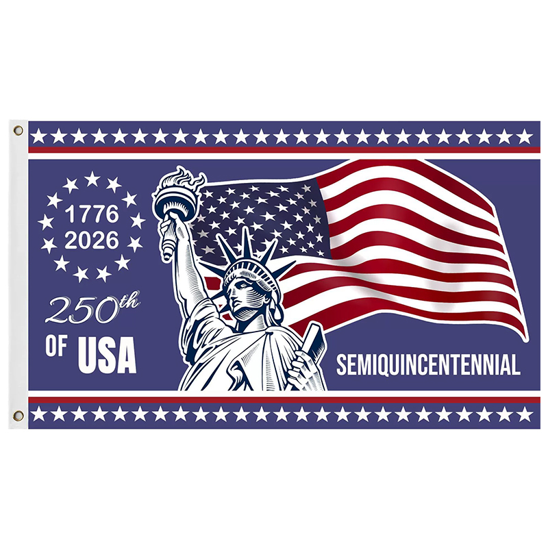 250th Anniversary USA Flag, 1776-2026 Commemorative America Flag 250 Years Decor with Patriotic Eagle
