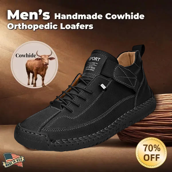 🔥Best-1 Seller 2026💥Men's Leather Mid-Top Martin Boots