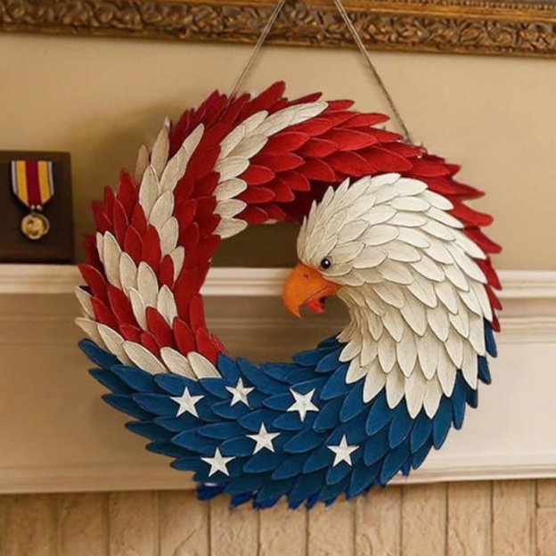 Don't Miss Out! Celebrate America's 250 Years of Service and Heritage with the Limited-Edition Eagle Wreath!