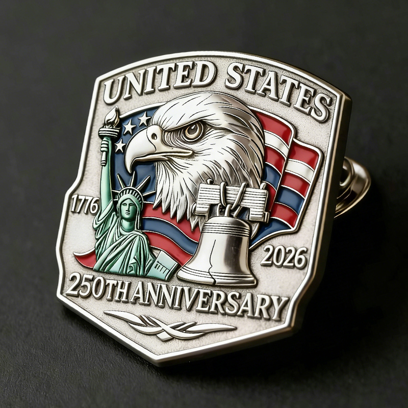 us 250th Anniversary Commemorative Brooch