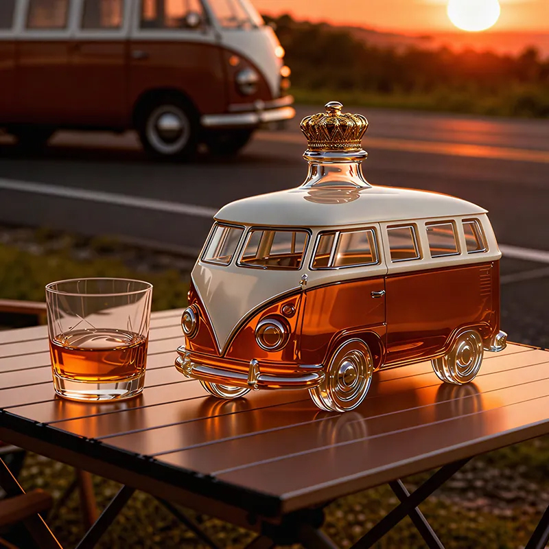 Free Shipping - Route 66 Memories, Poured Into Glass — The Decanter That Honors America’s Open-Road Soul